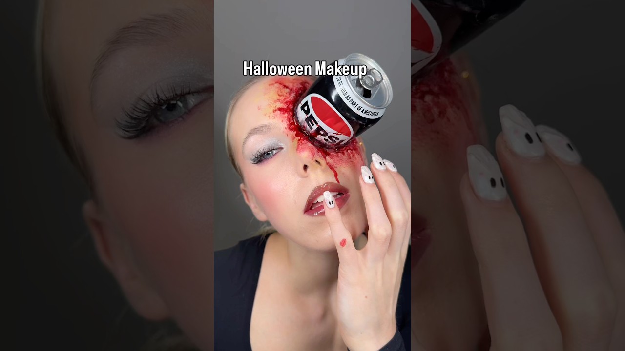 ЛЕГКИЙ МАКИЯЖ НА ХЭЛЛОУИН! 🩸#halloweenmakeup #sfxmakeup #sfx #makeuptutorial