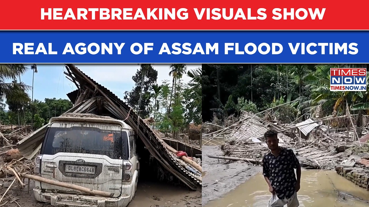 Assam Monsoon Fury: Heartbreaking Visuals Show Flood Victims Fighting For Survival | Watch
