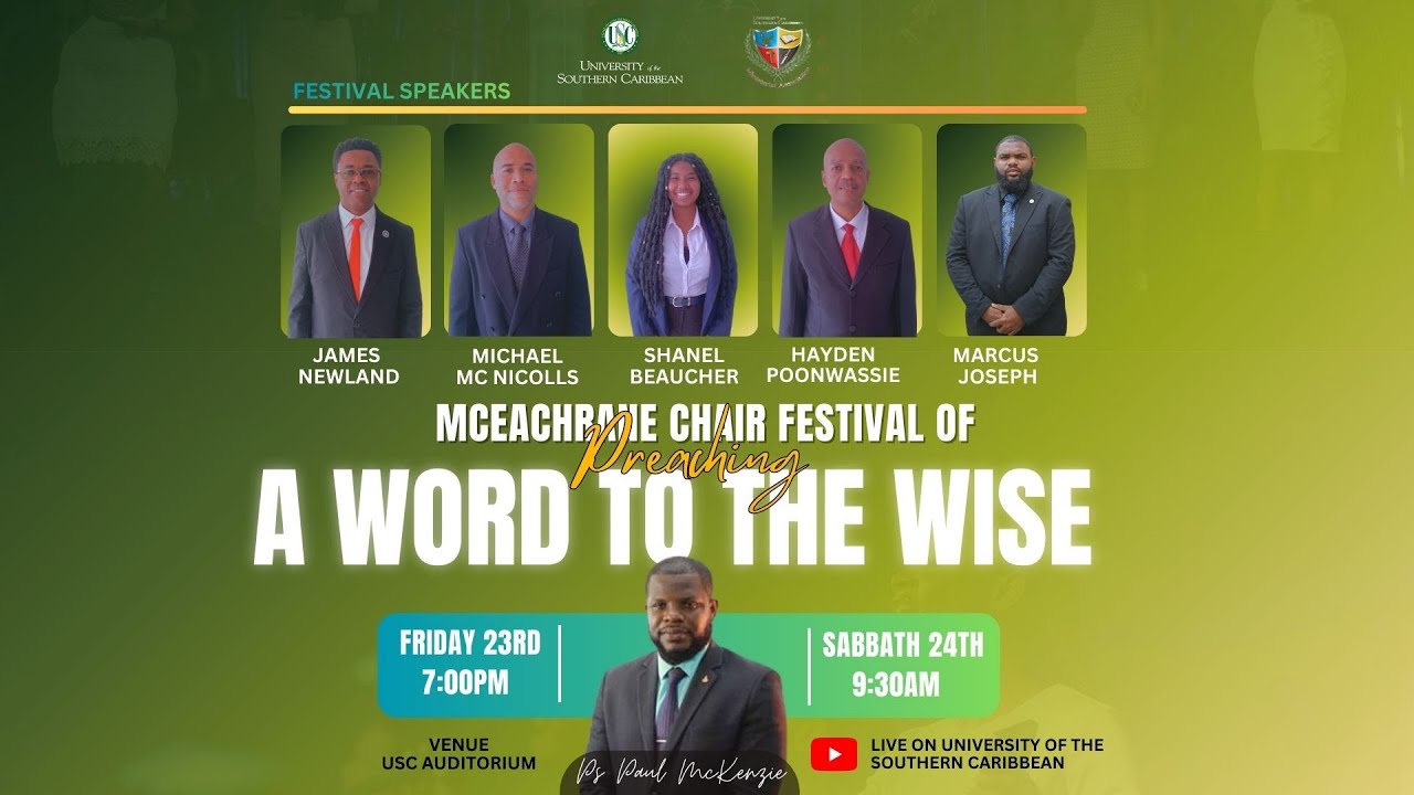 McEachrane Chair Festival of preaching [] A Word to the Wise [] Sabbath []
