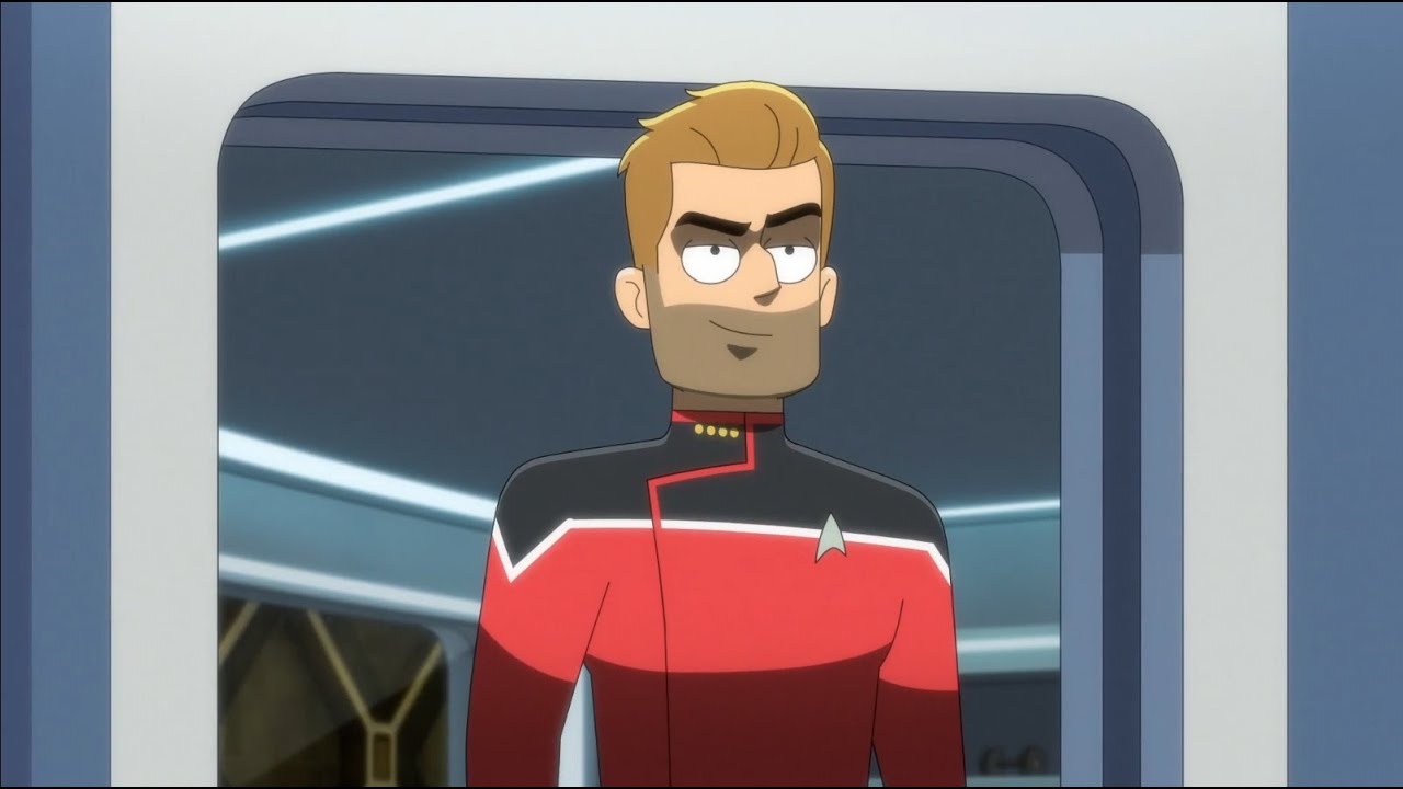Captain Jack Ransom and new first officers - Star Trek: Lower Decks ending