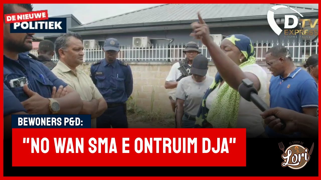 🚀 De Nieuwe Politiek LIVE • Ontruiming P&D project - bewoners enorm boos (Suriname)