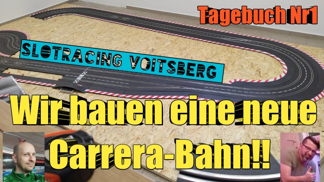 Carrera Digital Bahnbau-Tagebuch Nr. 1 Planung und Plattenaufbau!!!