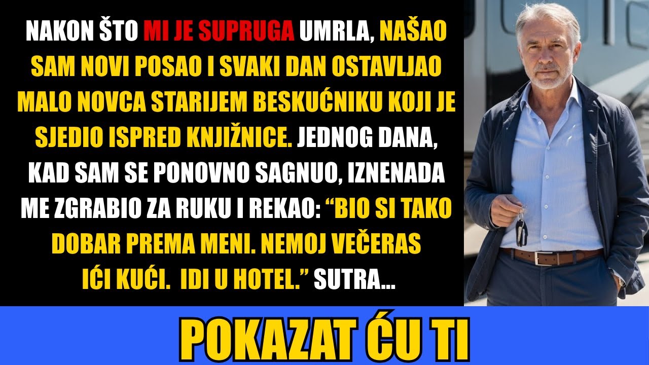 Svaki dan davao sam sitniš beskućniku. Jednog dana zgrabio me za ruku i rekao...