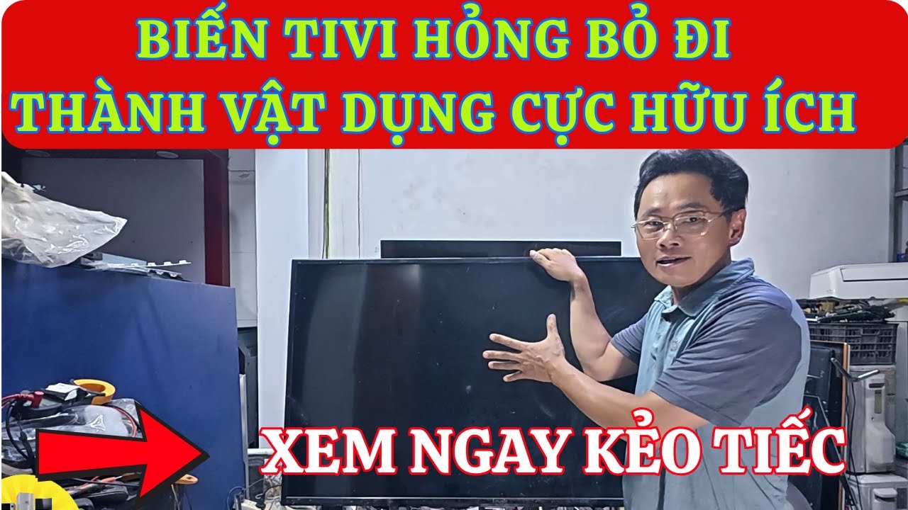 Biến tivi hỏng bỏ đi thành vật dụng cực hữu ích-Kết quả khiến bạn ngỡ ngàng