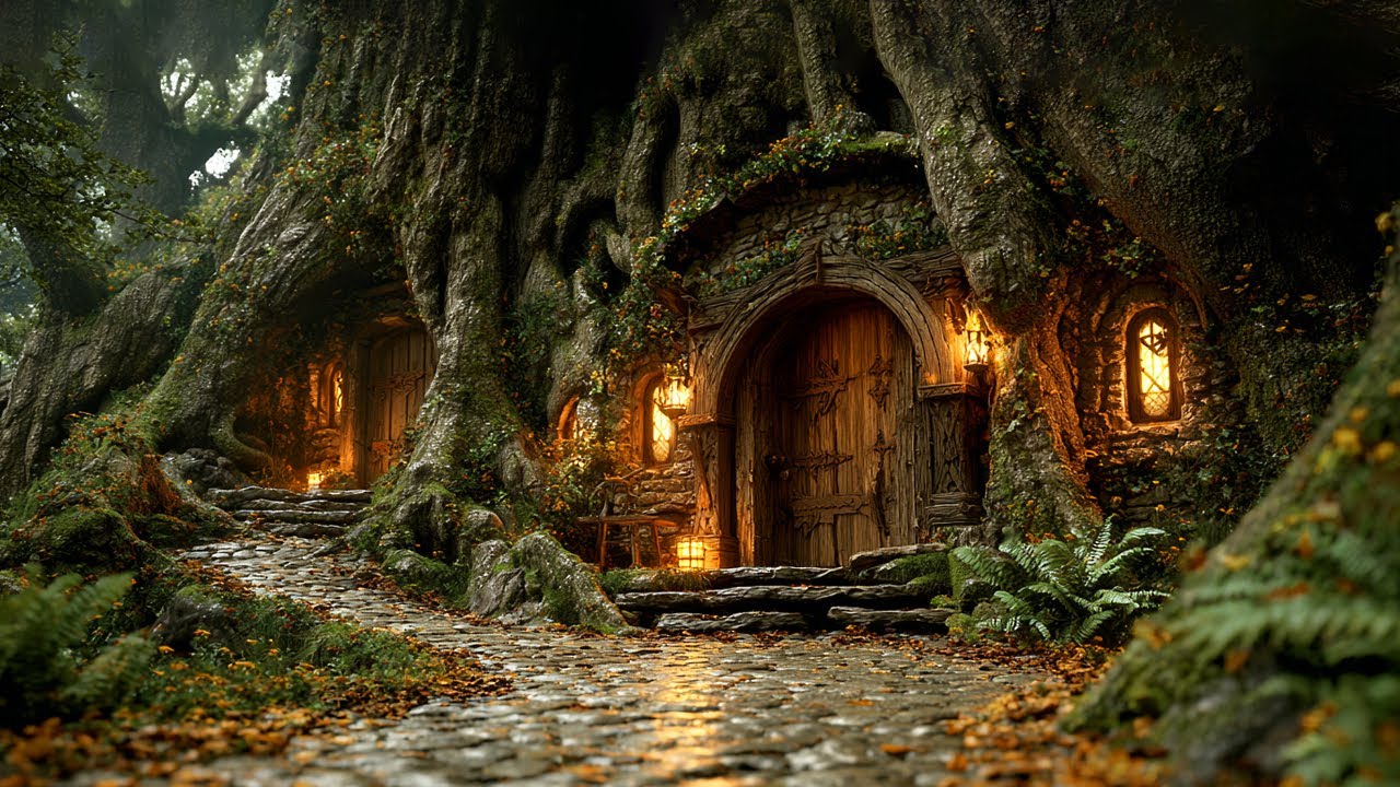 Pub Hidden in the Woods | Relaxing Medieval Soundscape for Calm Evenings