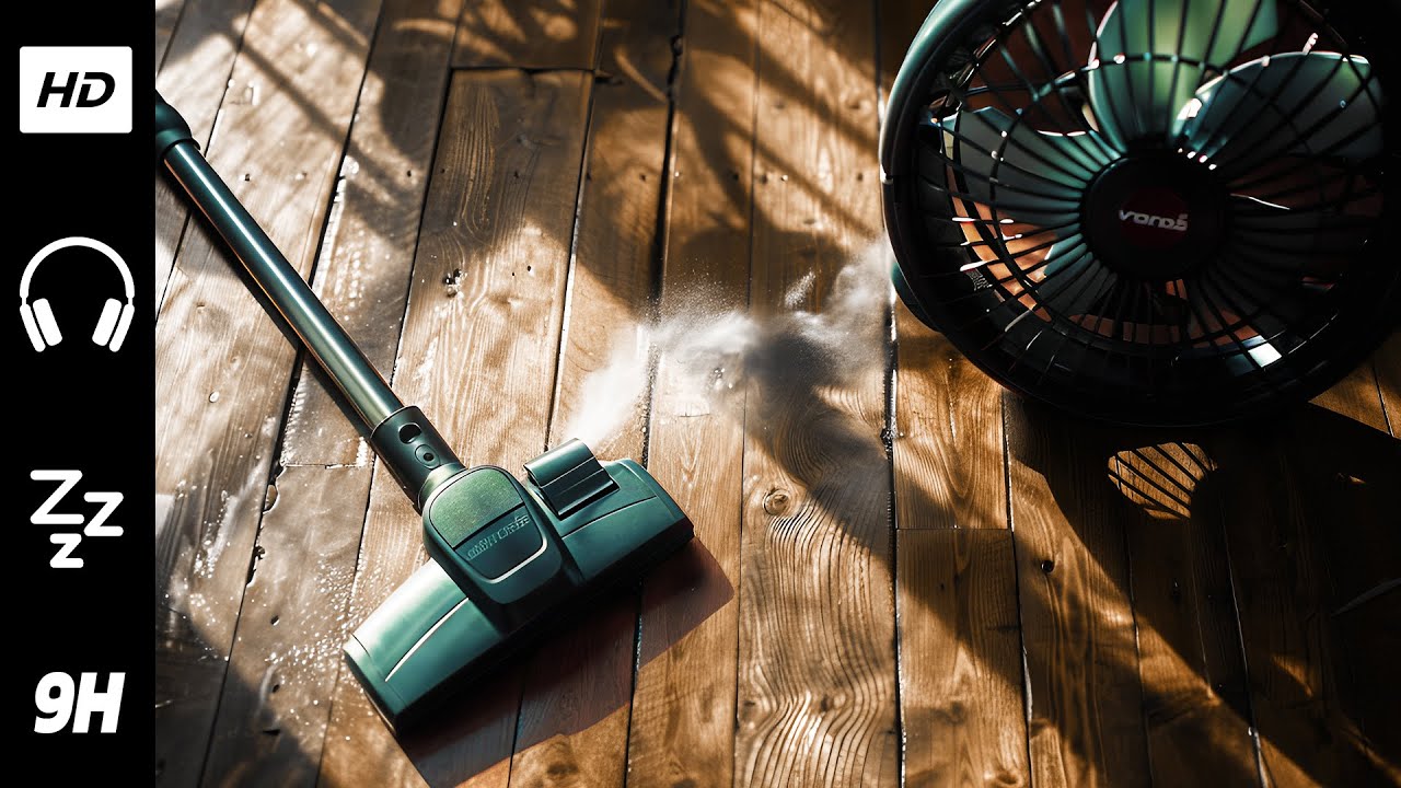 Bruit Blanc Aspirateur + Ventilateur | Relaxation | ASMR | 9 heures