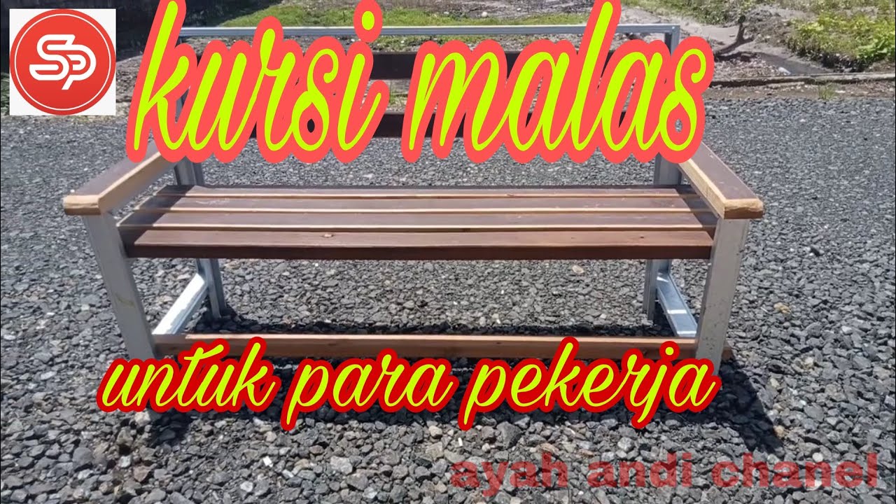 membuat kursi panjang sandaran .bahan dasar baja ringan canal c #kencana