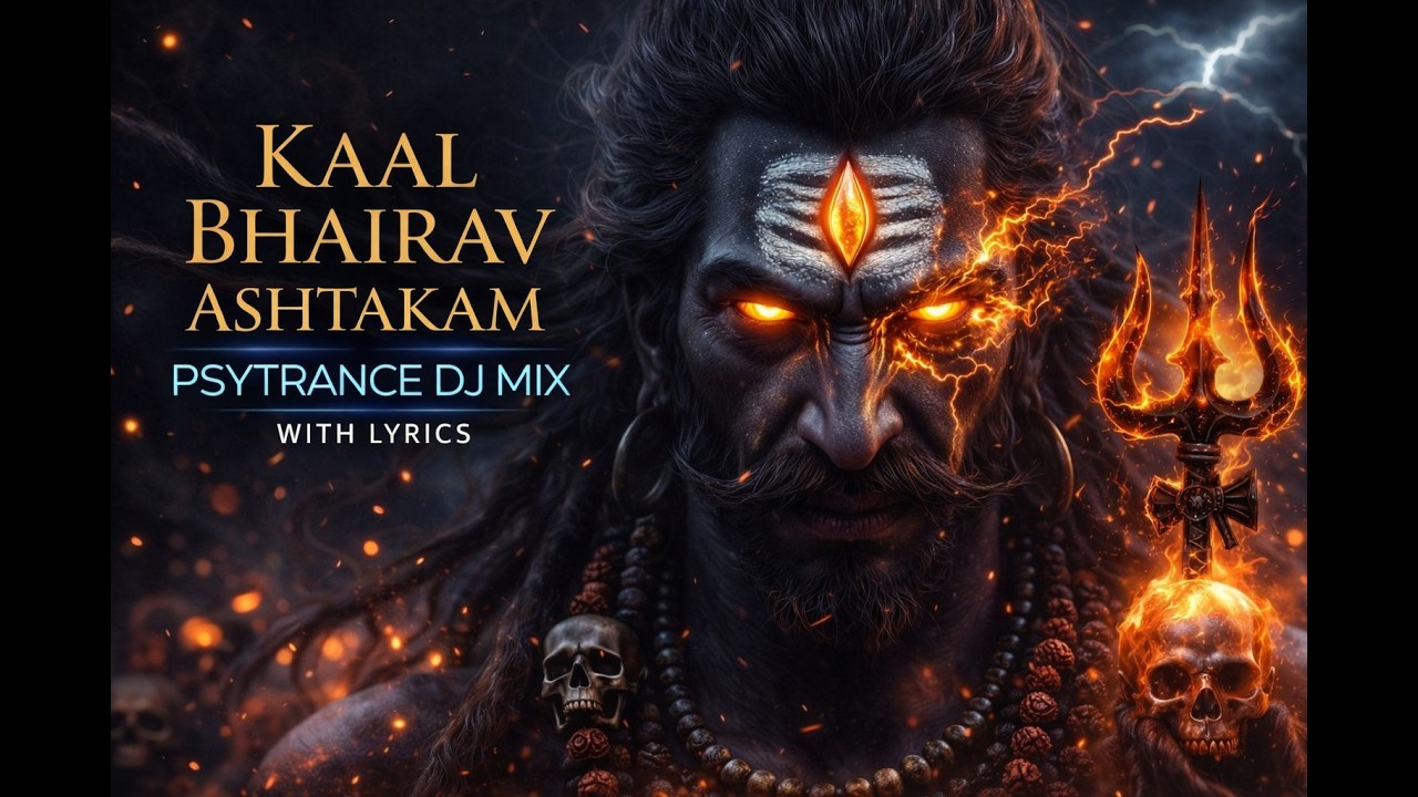 Kaal Bhairav Ashtakam Psytrance | Powerful Shiva Mantra with Lyrics | Shiva's Fury, The Lord of Time