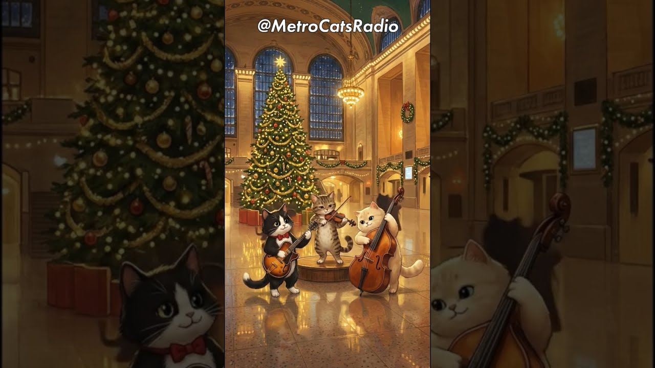 Swinging Christmas Gypsy Jazz at Grand Central Station 🎷🎄 Metro Cats 