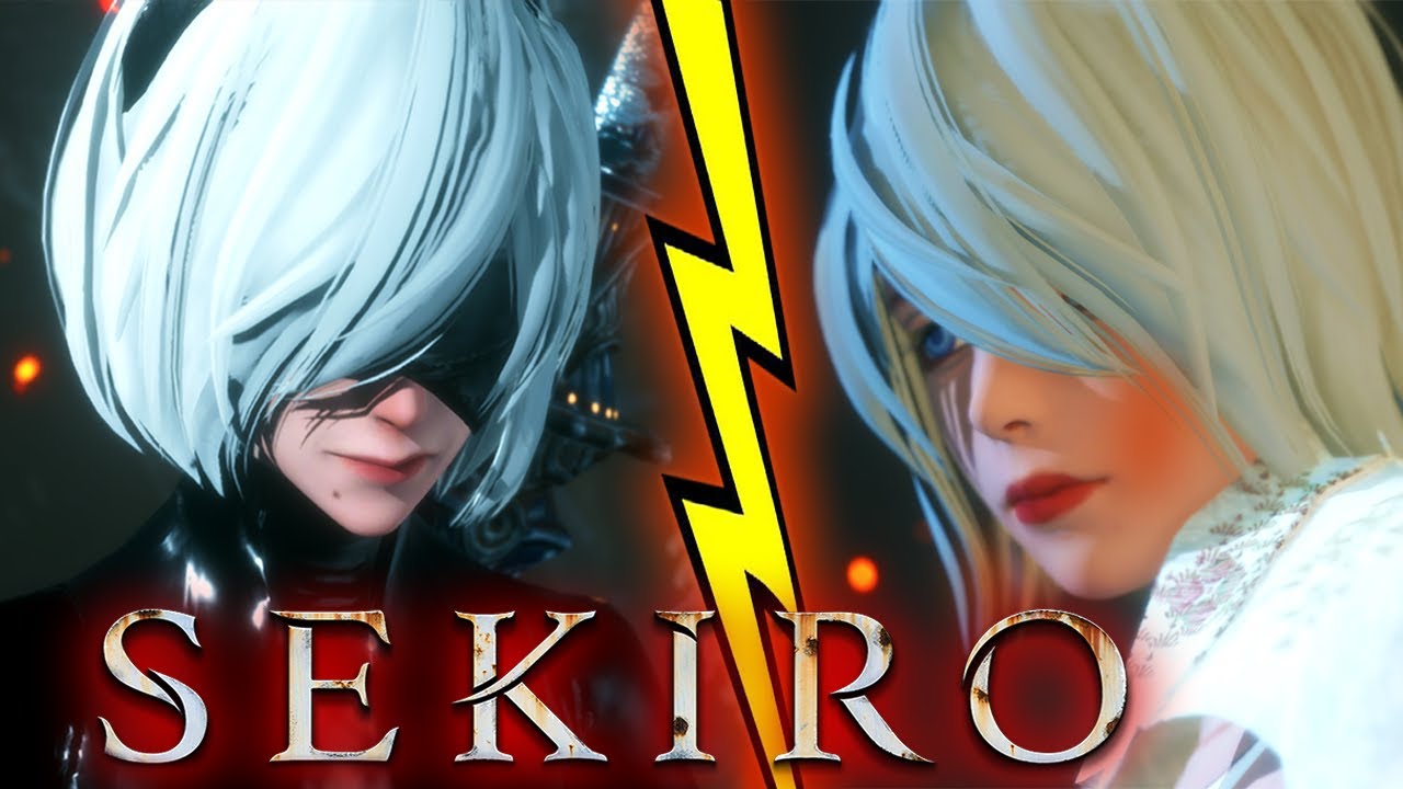 SEKIRO: but it's NieR: Automata 2B Vs A2 (Sekiro Mods)