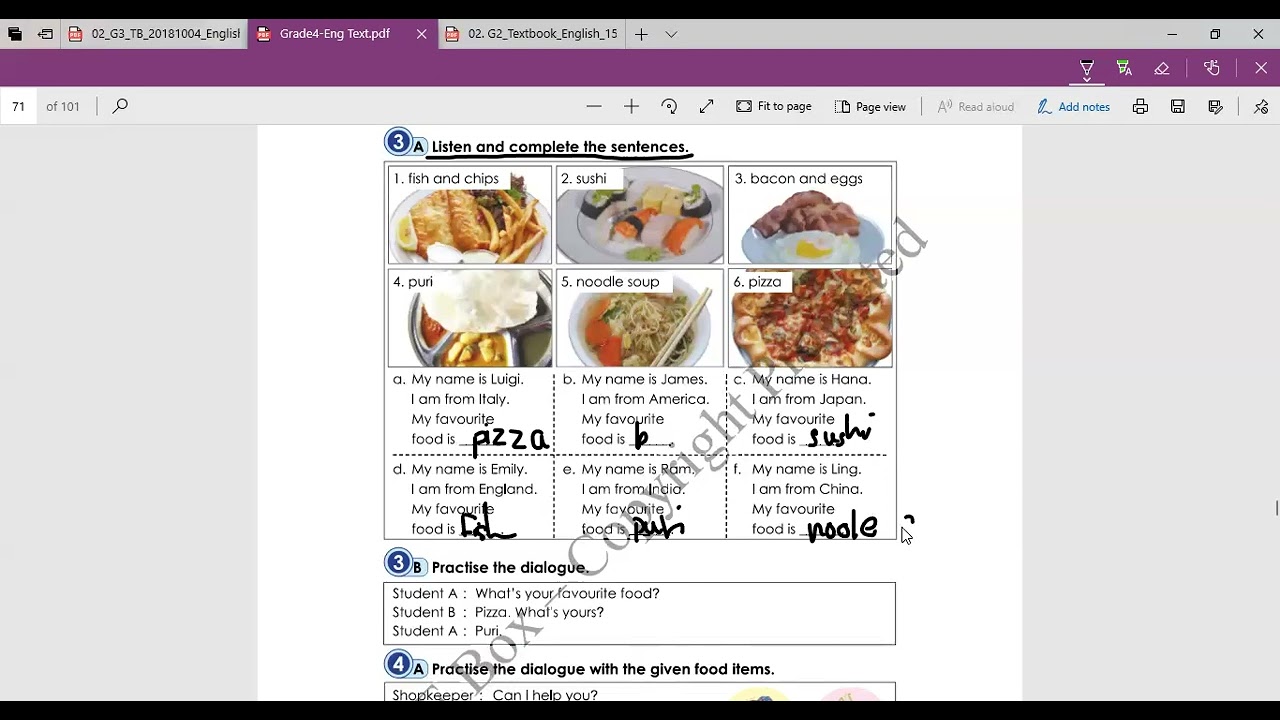Grade(4) English Unit(8) Lesson (1) 3A, 3B, 4A, 4B