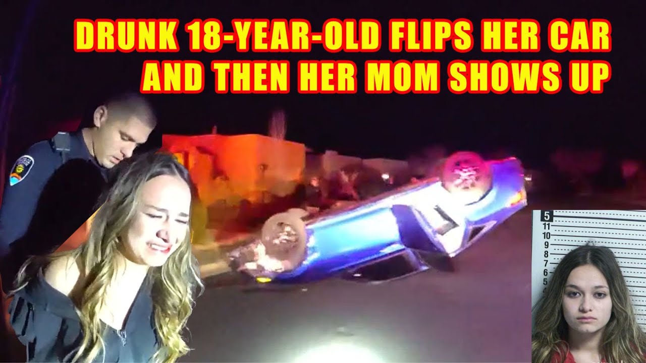 Drunk 18-Year-Old Goes to Frat Party and Flips Her Car