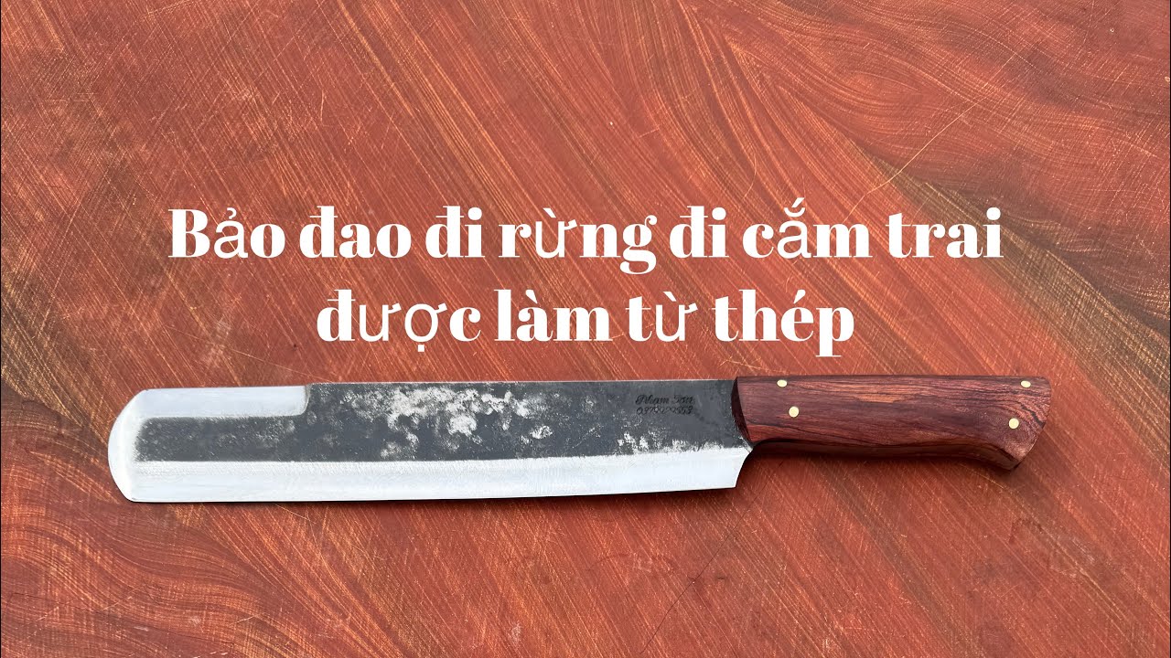 Quá trình làm dao chopper từ thép đạn pháo cho anh khách Hà Nội(zalo 0379929553)
