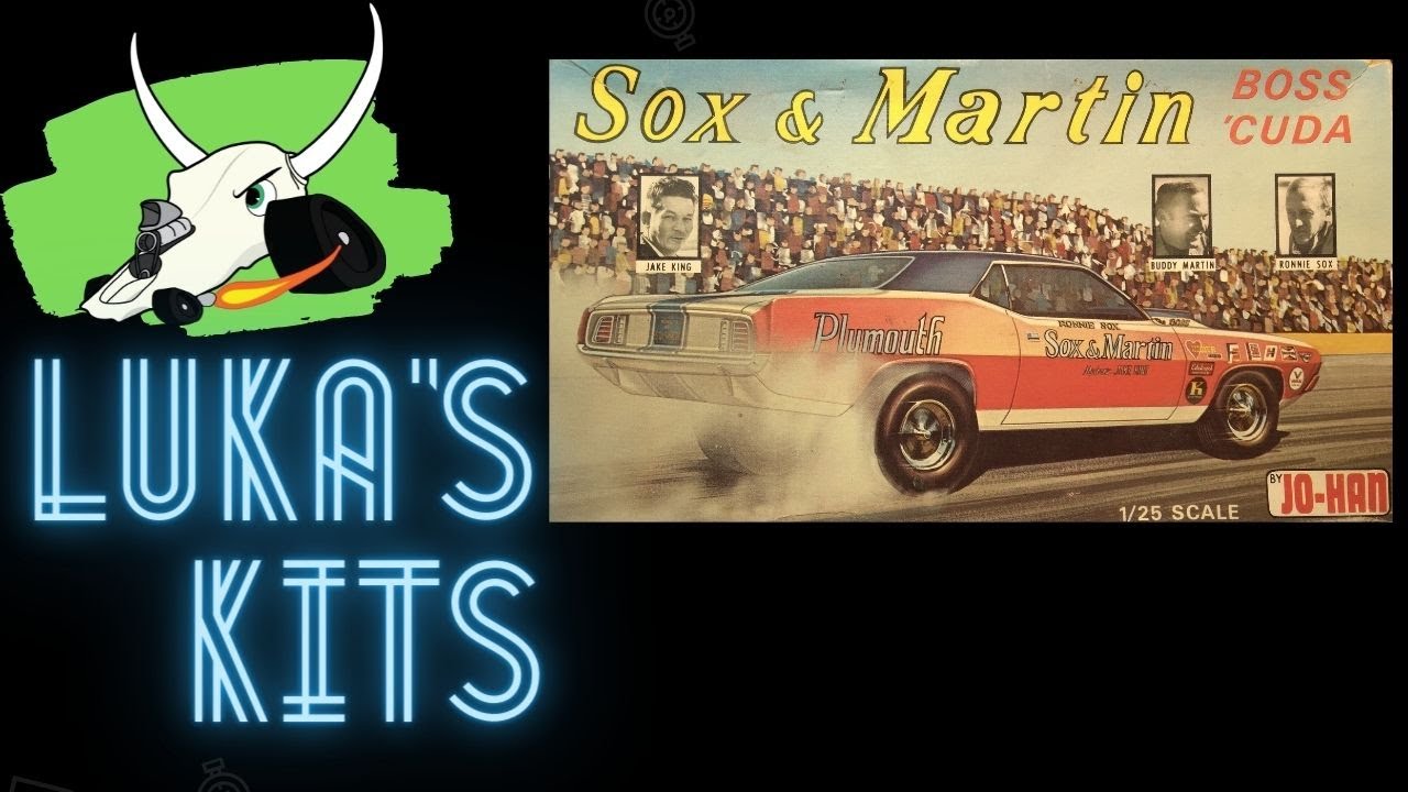 The JoHan Sox & Martin 71 Cuda Pro Stock Model Kit. Luka's Kits #27