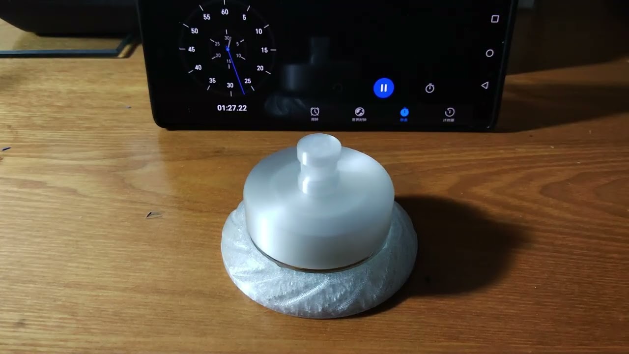 Can a 3D printed spinning top spin for 5 minutes ?