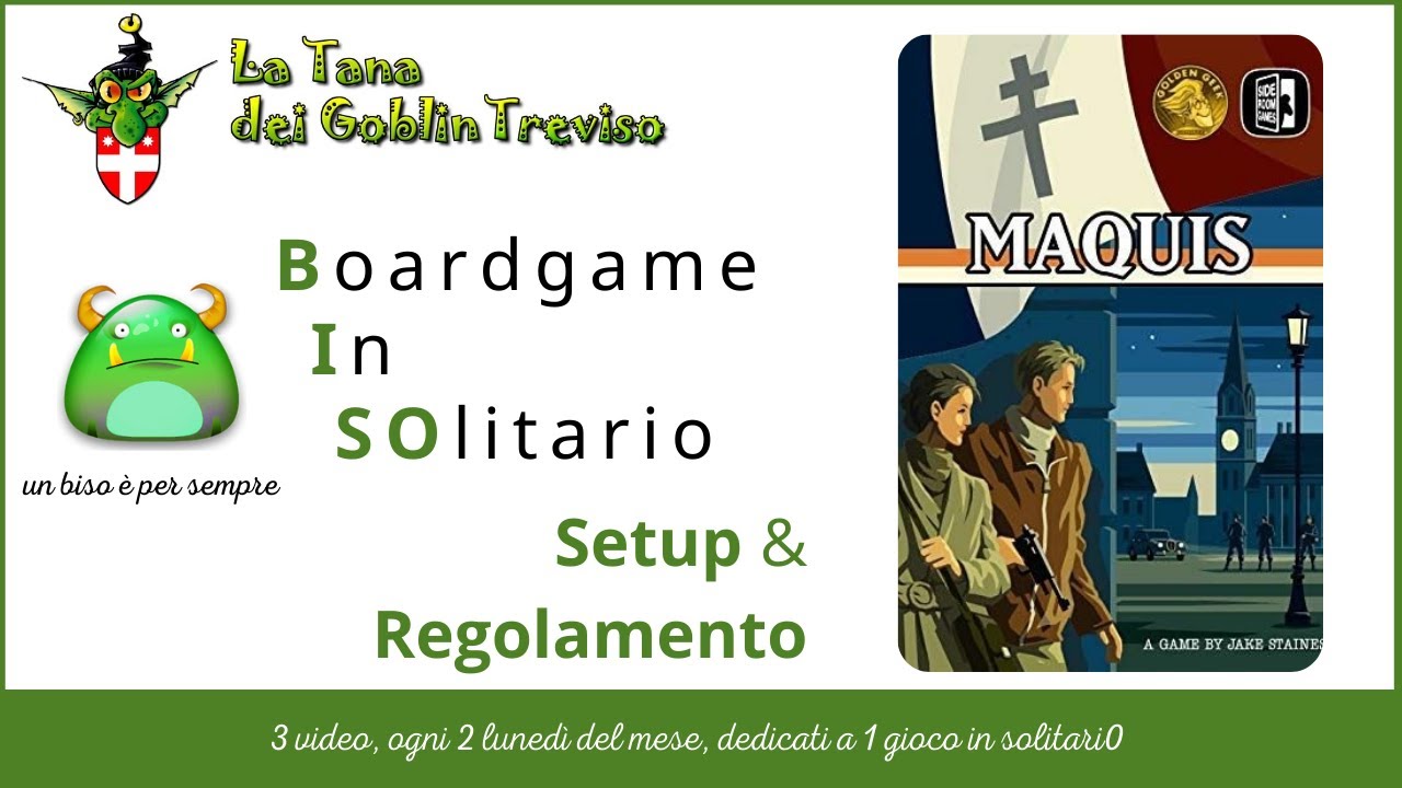BoardgameInSOlitario - Maquis - Setup & Regolamento