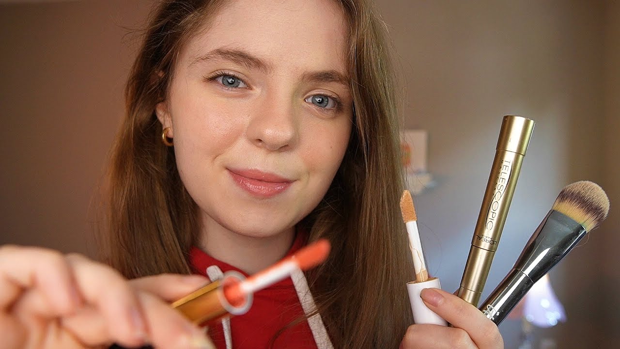 ASMR старшая сестра делает тебе макияж в школу 💄 Fast & Aggressive, tingly layered sounds, roleplay