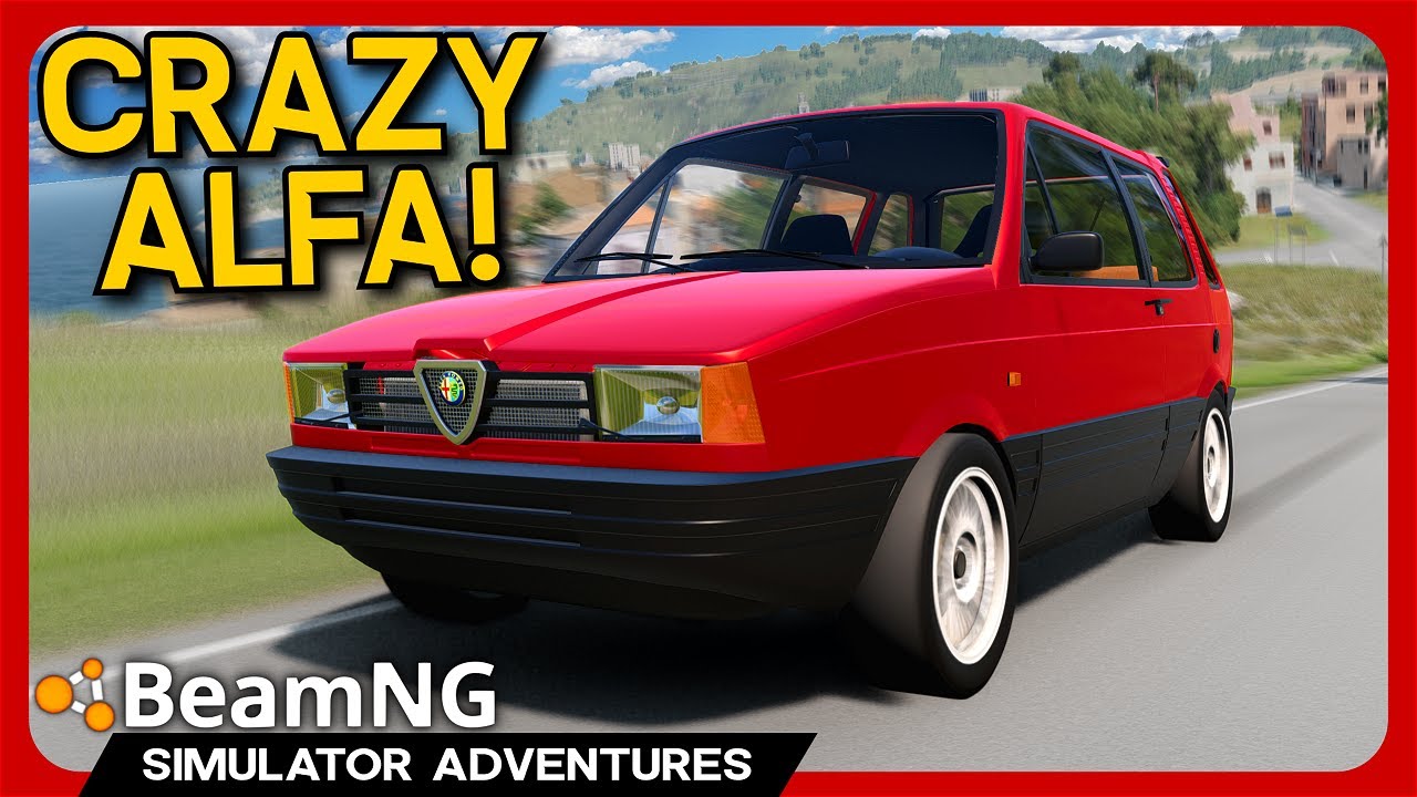 BeamNG: Alfa Romeo's WEIRD '80s Concept! - Alfa Free Time Mod
