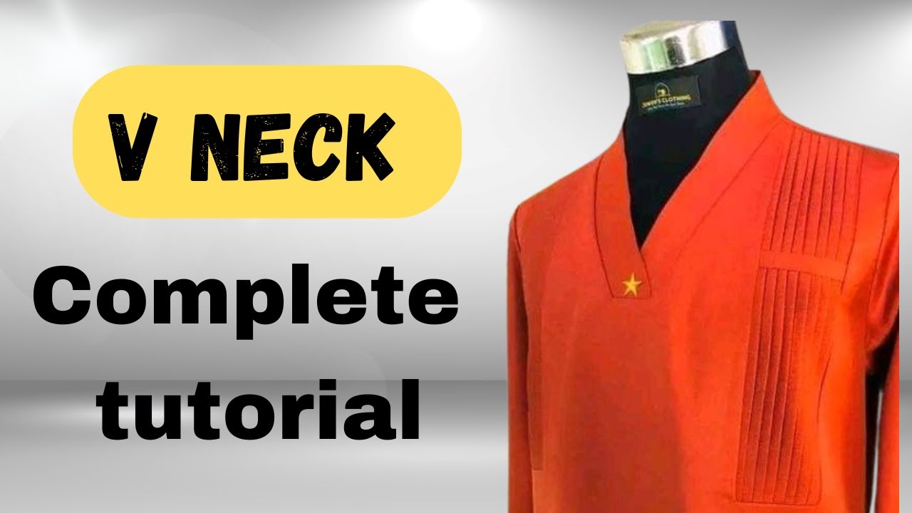 How to Sew a Perfect V-Neck | Step-by-Step Tutorial for Beginners