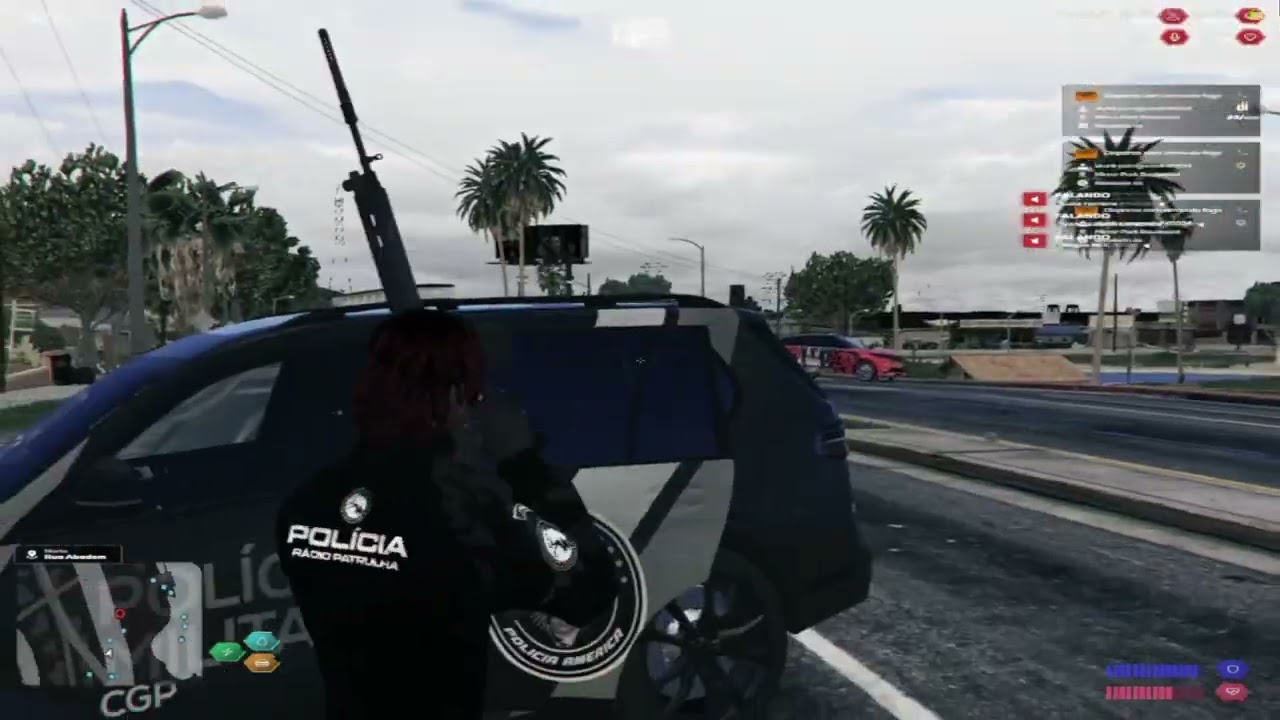 FIVEM HIGHLIGHTS NegaoMcc #5 ( 100% AMERICA ) UM DIA DE POLICIA NA AMERICA