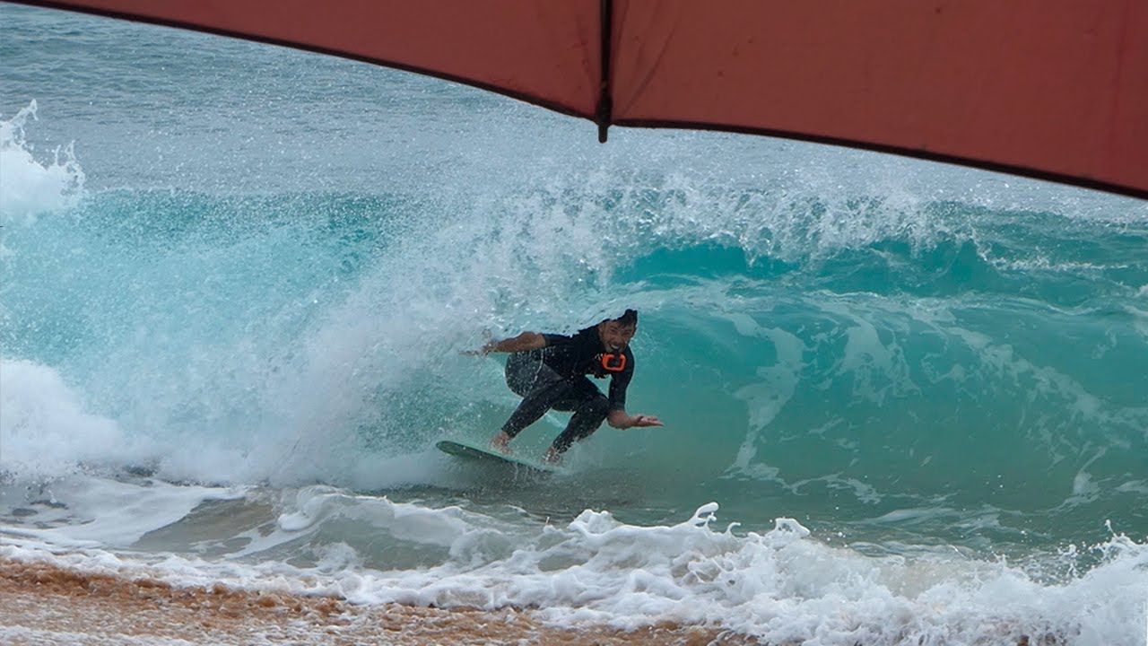 Hacer SKIMBOARD bajo la lluvia es ÉPICO☔️LINERS perfectos