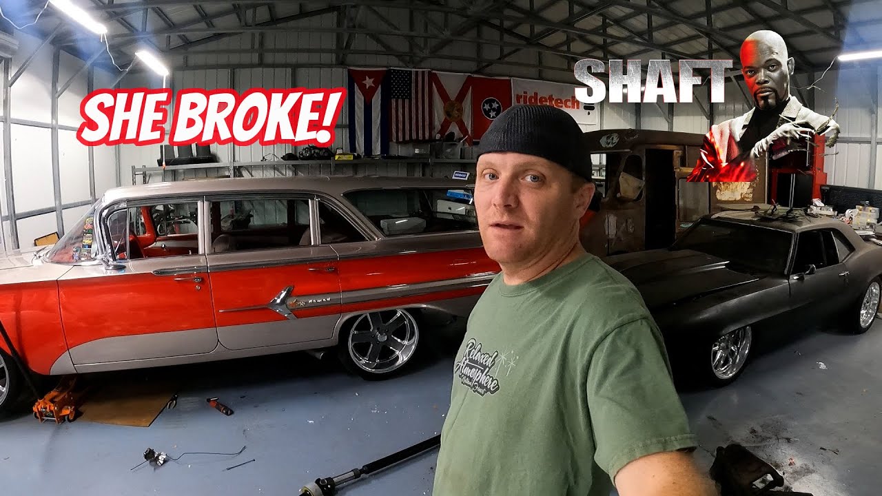 1960 Chevy Impala Nomad Driveshaft and Carrier Bearing Replacement X Frame
