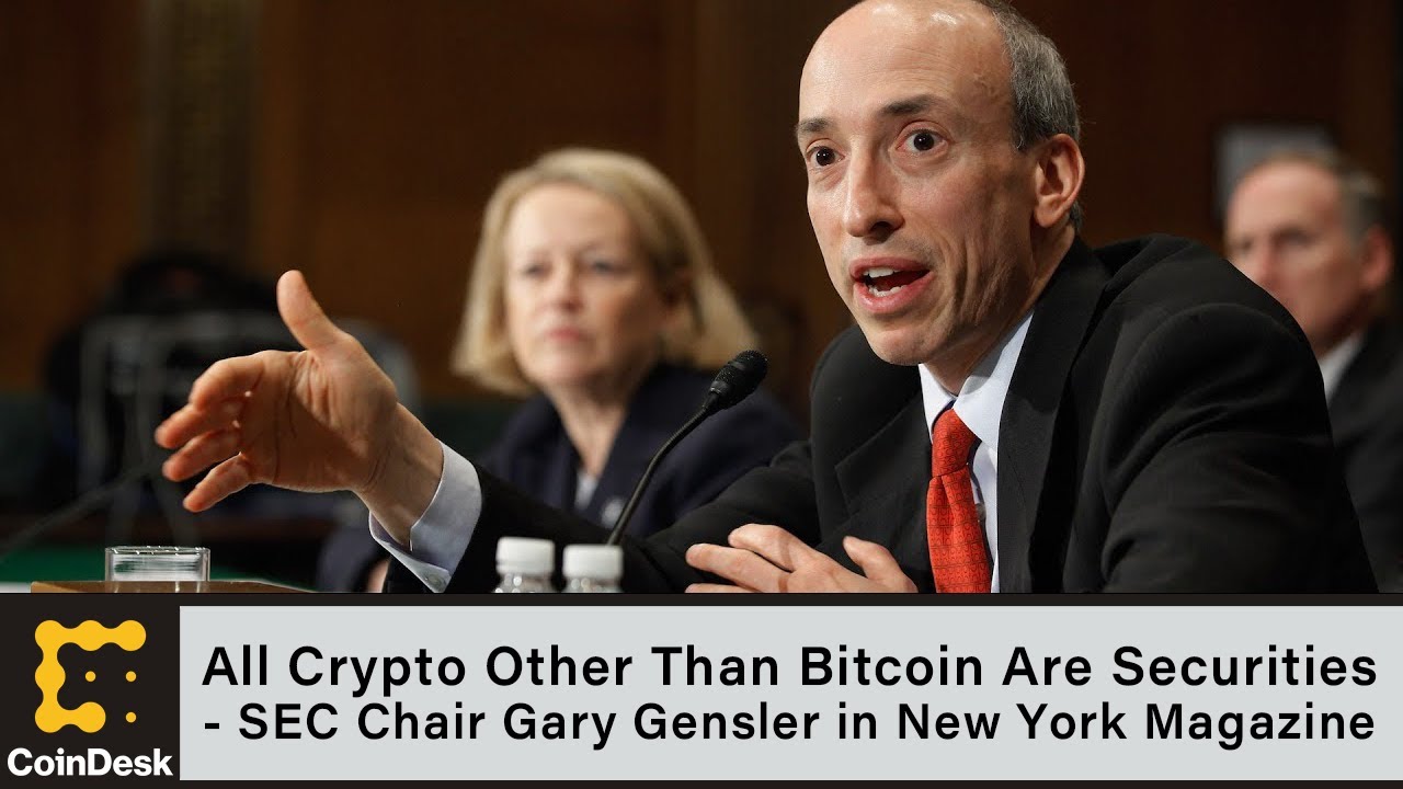 SEC's Gensler Suggests All Crypto Other Than Bitcoin Are Securities