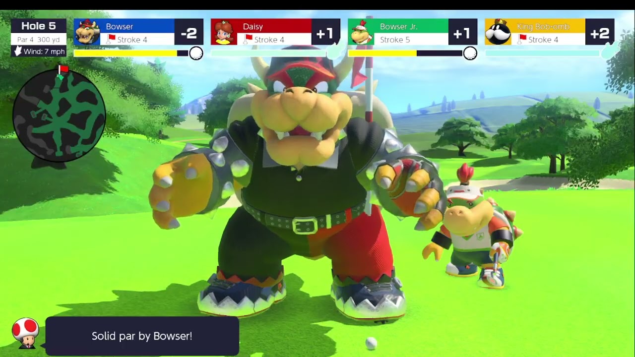 Super Mario Golf Rush: Rookie Green Course 9 Holes