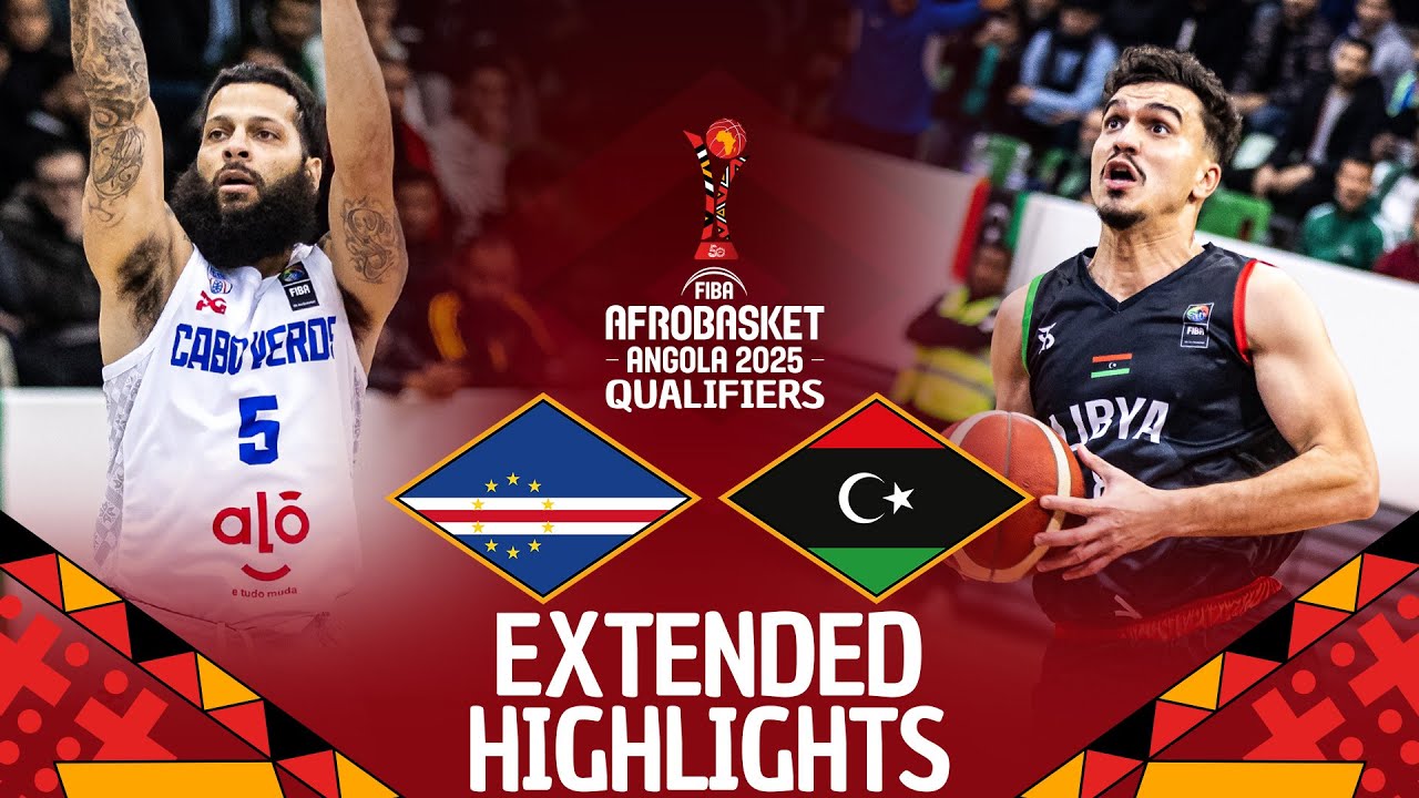Cape Verde 🇨🇻 v Libya 🇱🇾 | Extended Highlights | FIBA AfroBasket 2025 Qualifiers