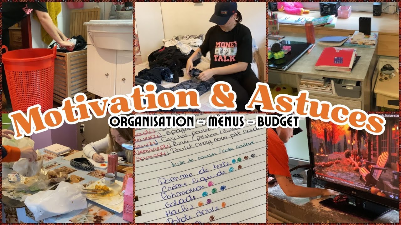 💪 MOTIVATION RANGEMENT ORGANISATION // MENU SEMAINE // ASTUCES GAIN DE TEMPS
