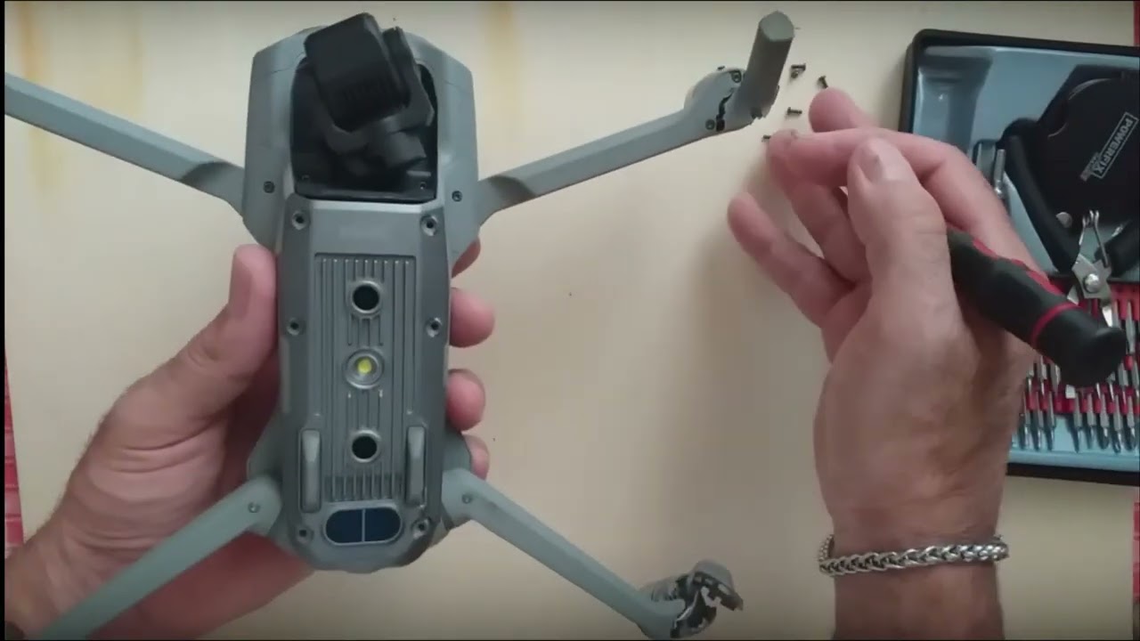 Riparazione Fai da te drone  DJI Mavic Air 2 -  cambio Braccetti lato sx rotti e sostituzione motori