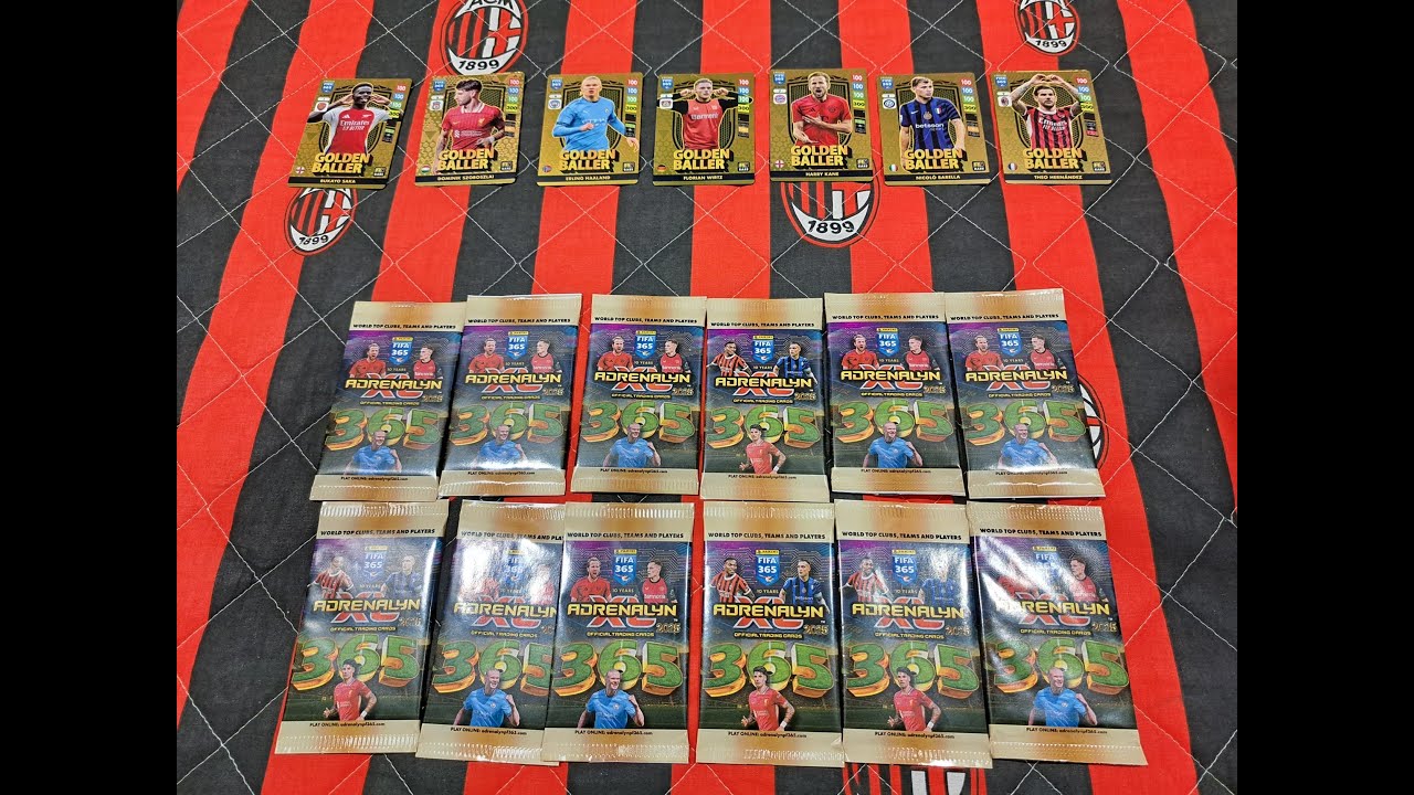 HIT!!! PANINI FIFA 365 2025 - POJEDYNEK GOLDEN BALLER&Oacute;W - OTWIERAM 12 SASZETEK - KTO WYGRAŁ???
