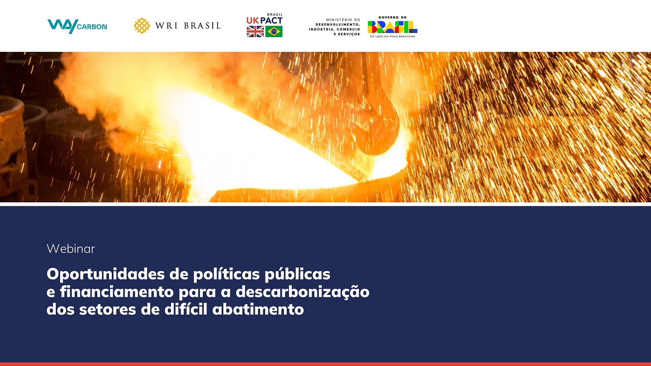 Oportunidades de políticas públicas e financiamento para a descarbonização industrial