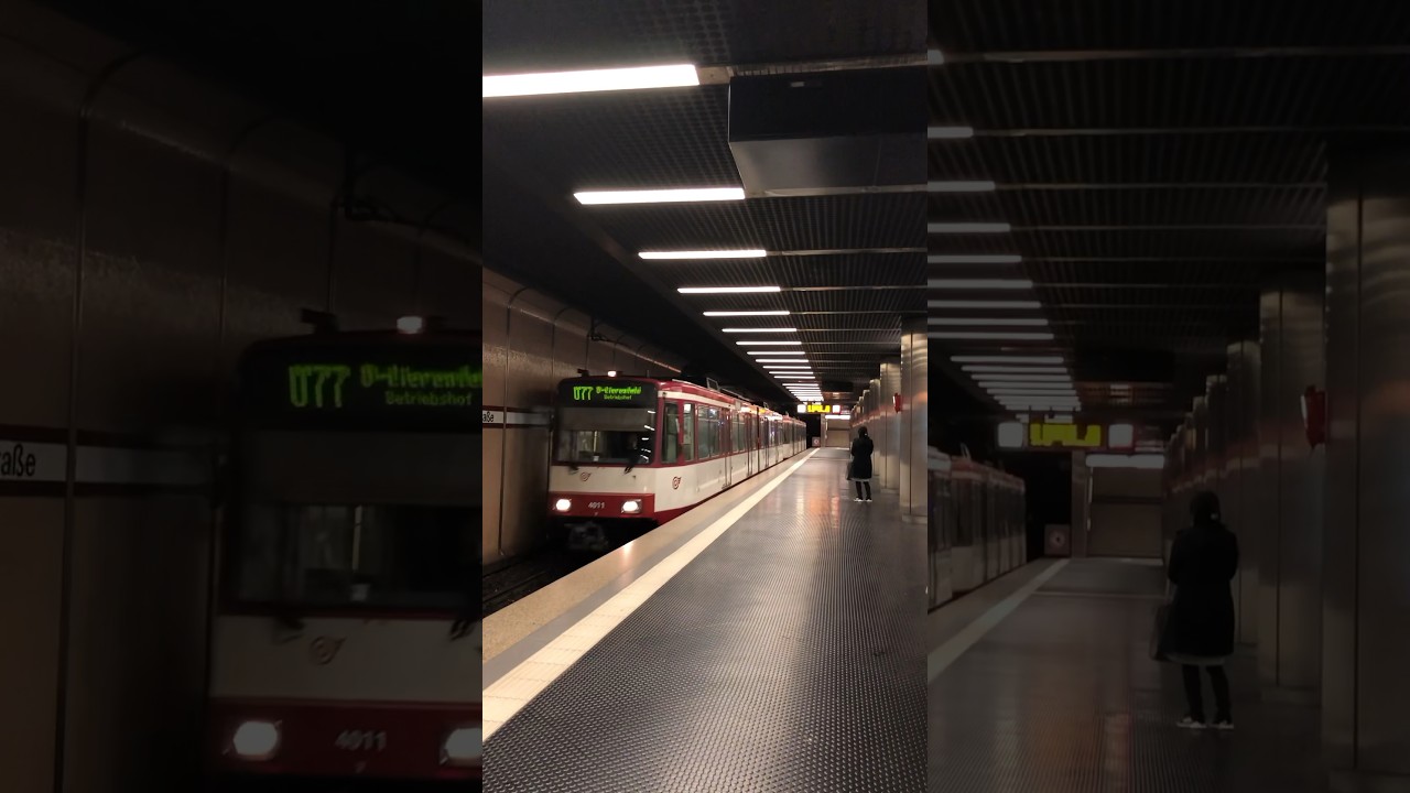 Rheinbahn U77 #citywalk #germany #train #city