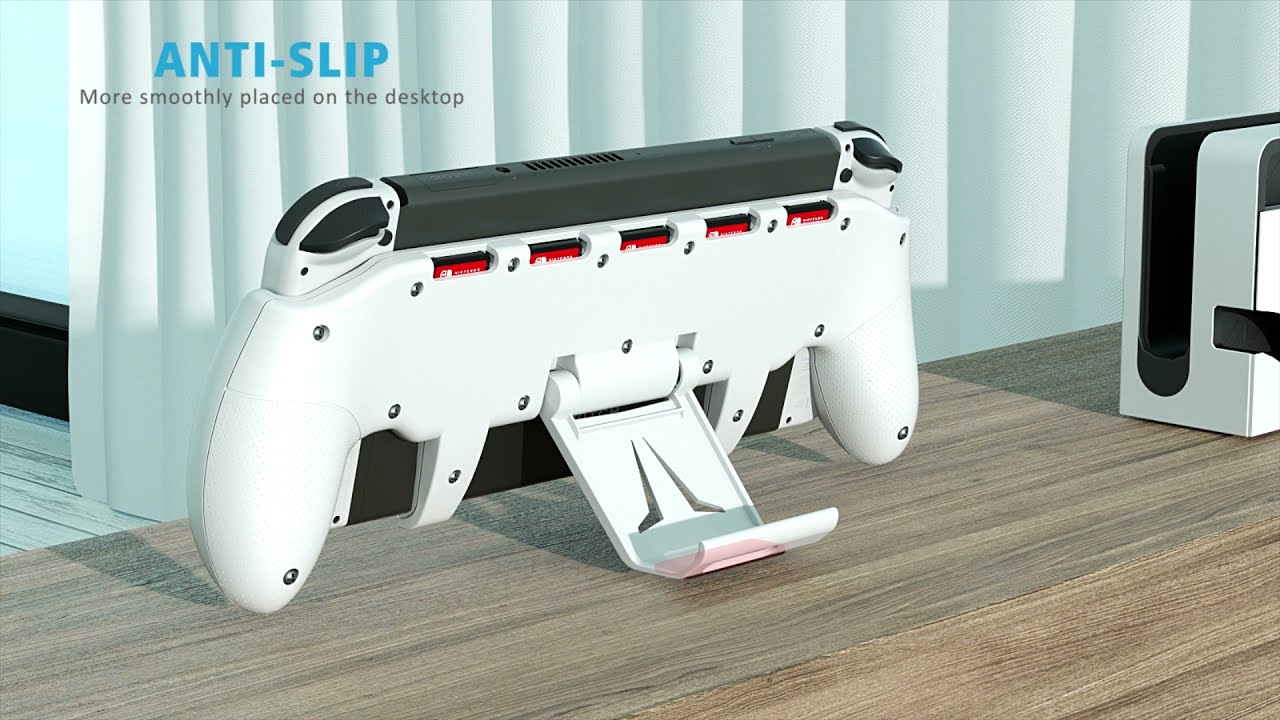 OIVO Switch OLED Grip with Adjustable Stand Compatible with Nintendo Switch/Switch OLED Mode
