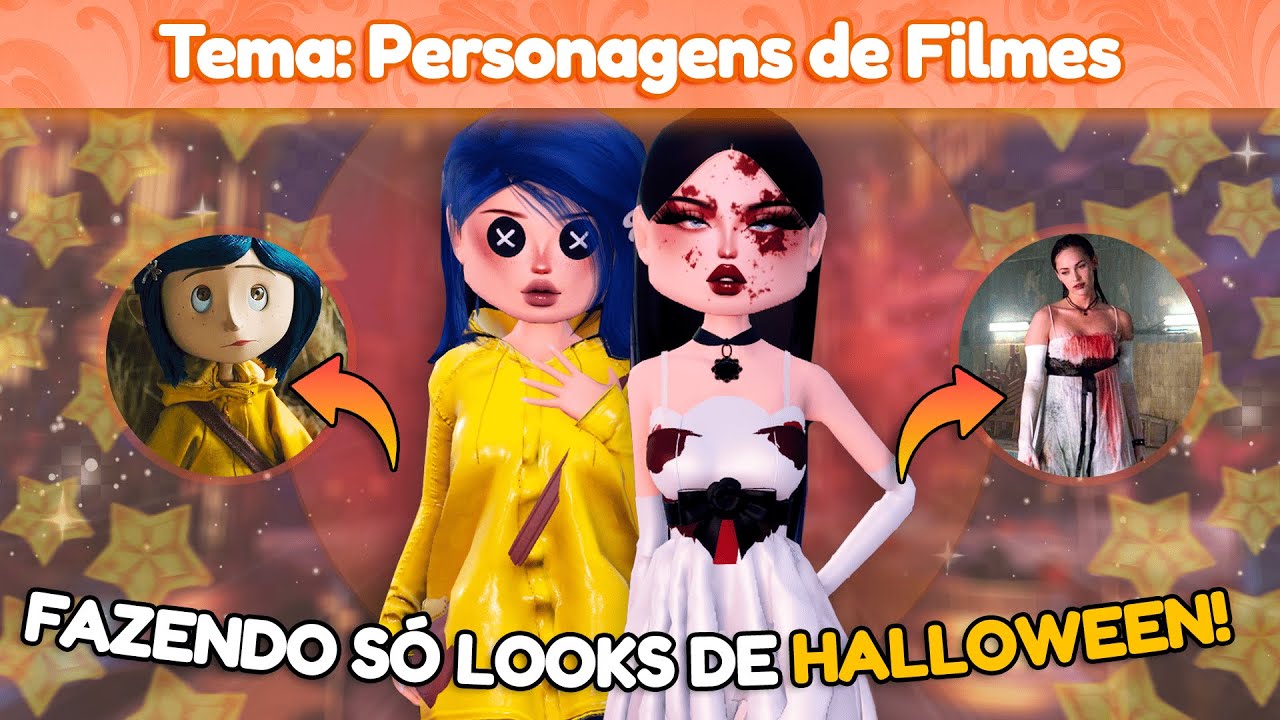 Fazendo LOOKS DE HALLOWEEN pra TODOS OS TEMAS no DRESS TO IMPRESS!