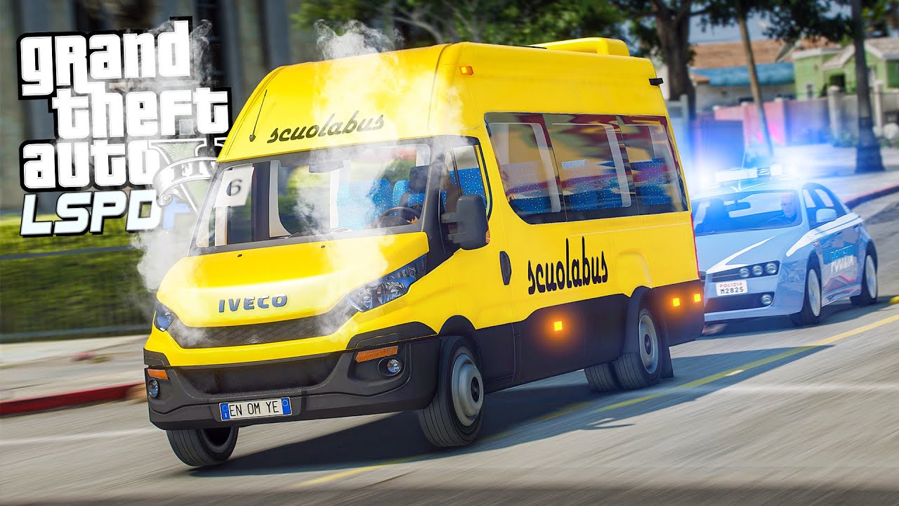 EMERGENZA SCUOLABUS!! - GTA 5 LSPDFR POLIZIA ITA 👮&zwj;♀️
