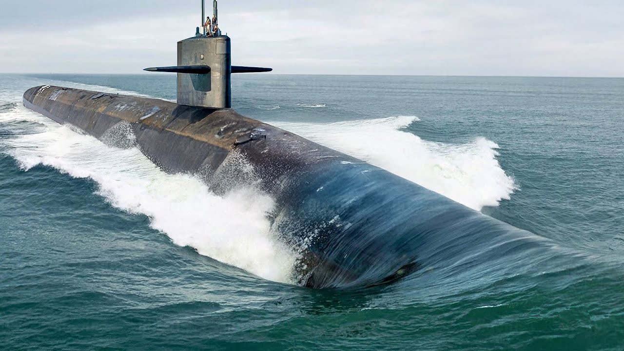 Inside US Largest Nuclear Submarine Patrolling the Sea at High Speed