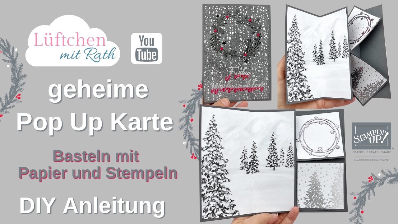 geheime Pop Up Karte | Stampin Up | Weihnachten 2021