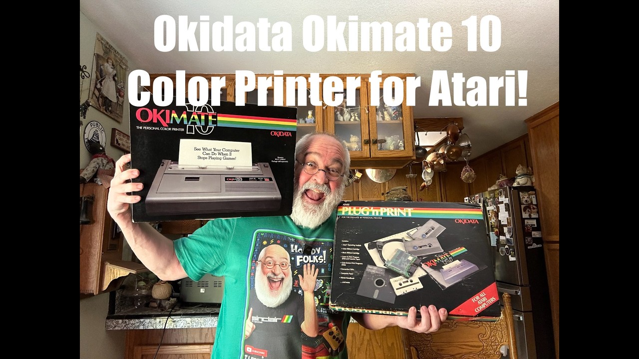 Primate 10 Color Printer - Atari Plug & Print Adapter - an Unboxing - Commodore 64 - 8Bit Printing