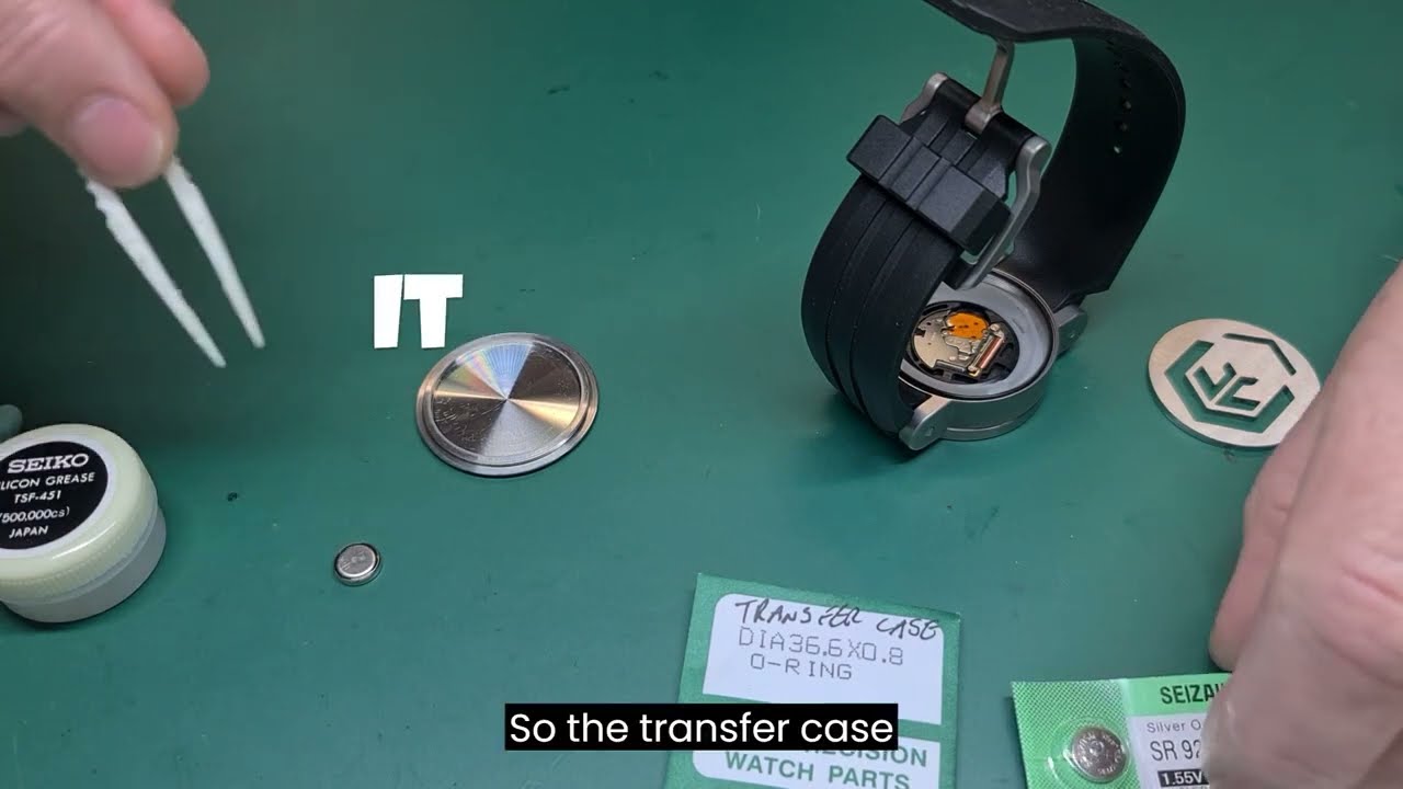 Oakley Tranfser Case Watch Battery, Back Gasket and Movement Sizes
