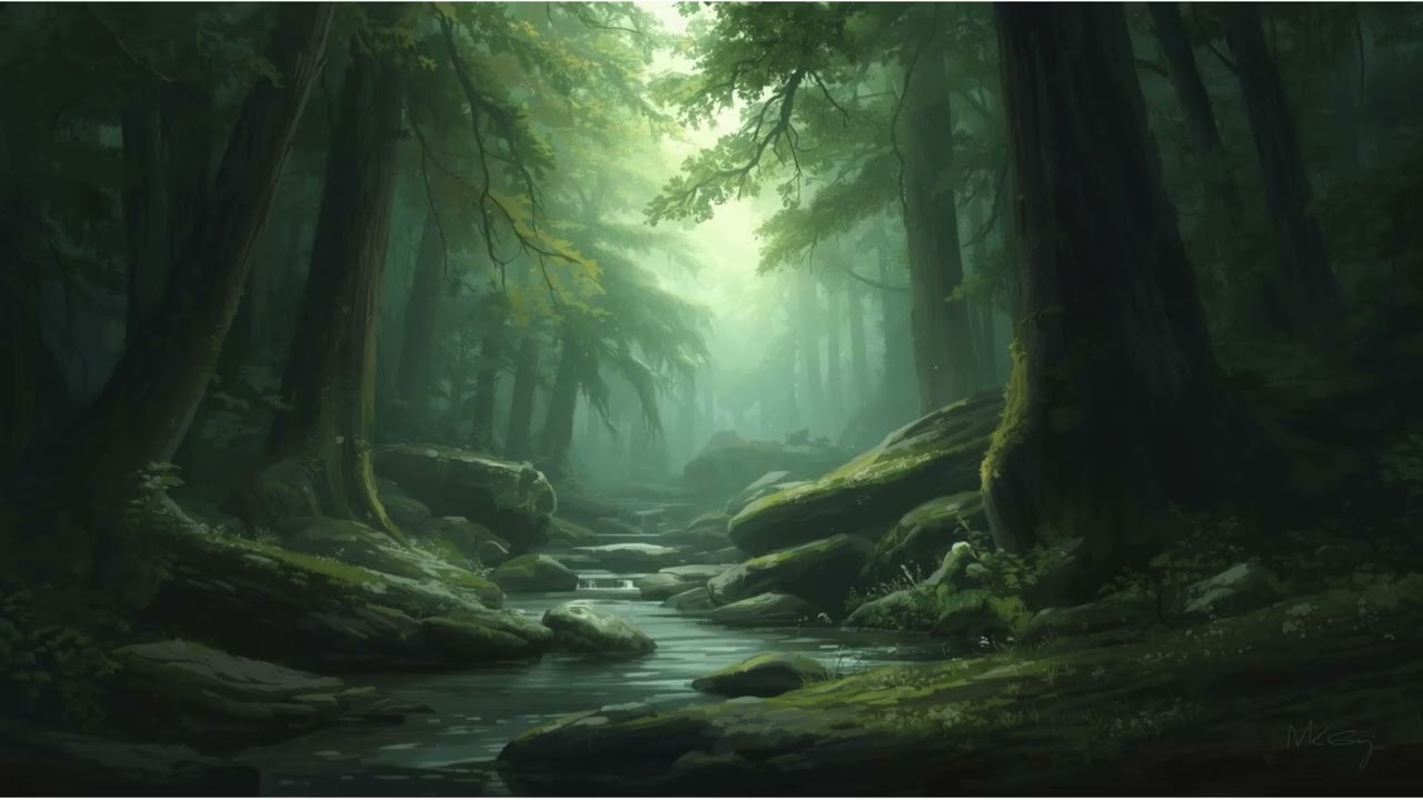 🌙 432 Hz Deep Sleep Soundscape | Tranquil Forest Ambience for Relaxation & Healing