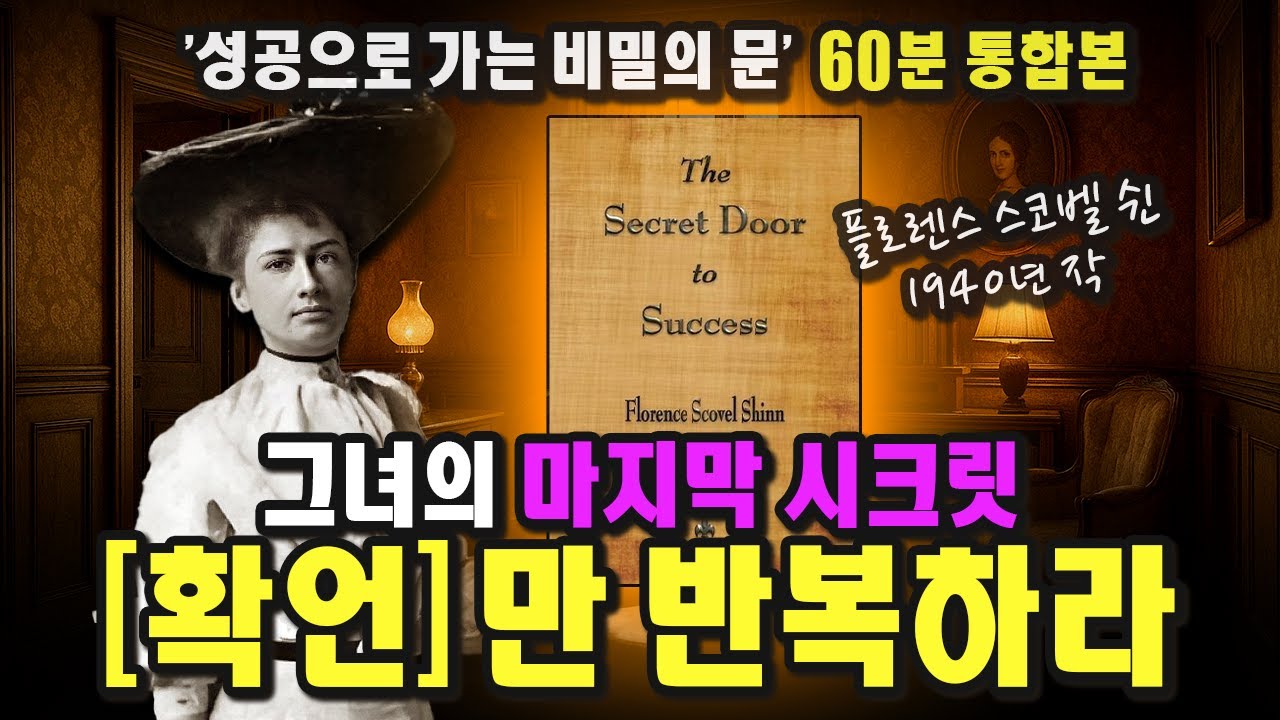 「70분 통합본」 끌어당김! 확언! 의 결정판! 우리는 말하는 대로 된다ㅣThe Secret Door to Successㅣ1940ㅣ플로렌스 스코벨 쉰