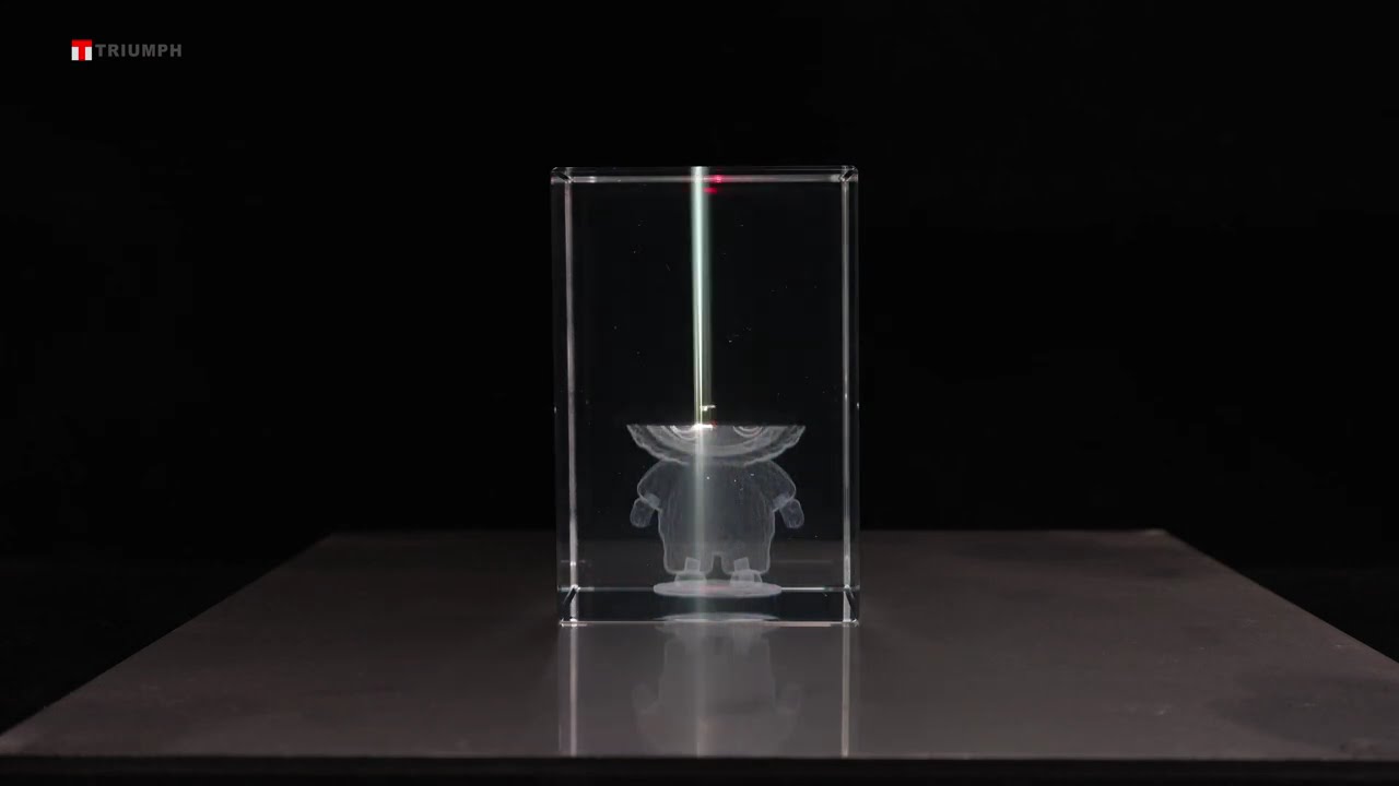 3D Crystal Engraving with UV Laser Marking Machine