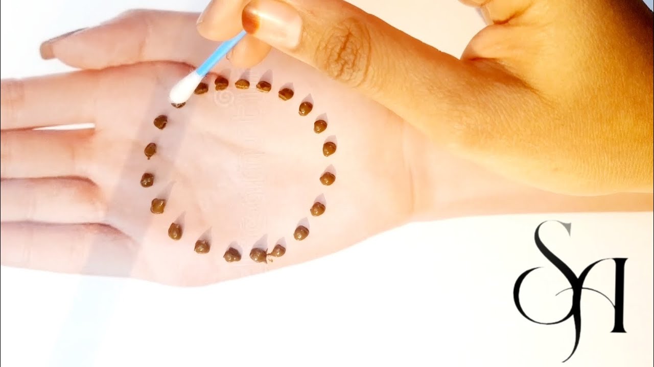 Easy Simple Mehndi design - cotton bud Mehendi design front hand - Arabic Mehndi Design 2025 