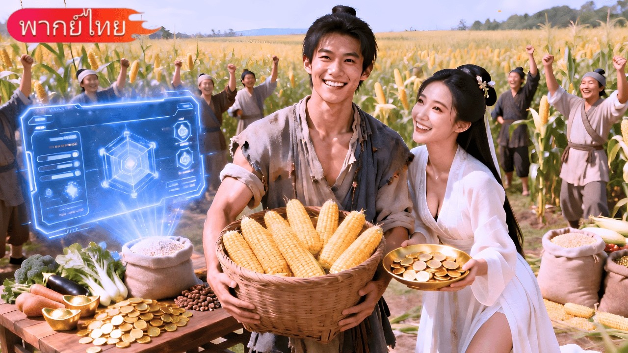 ชายหนุ่มทะลุมิติสู่ยุคทุพภิกขภัย เปิดระบบข้ามโลก ช่วยชาวบ้านพ้นอดอยาก ใช้ข้าวโพดแลกคฤหาสน์และสาวงาม!