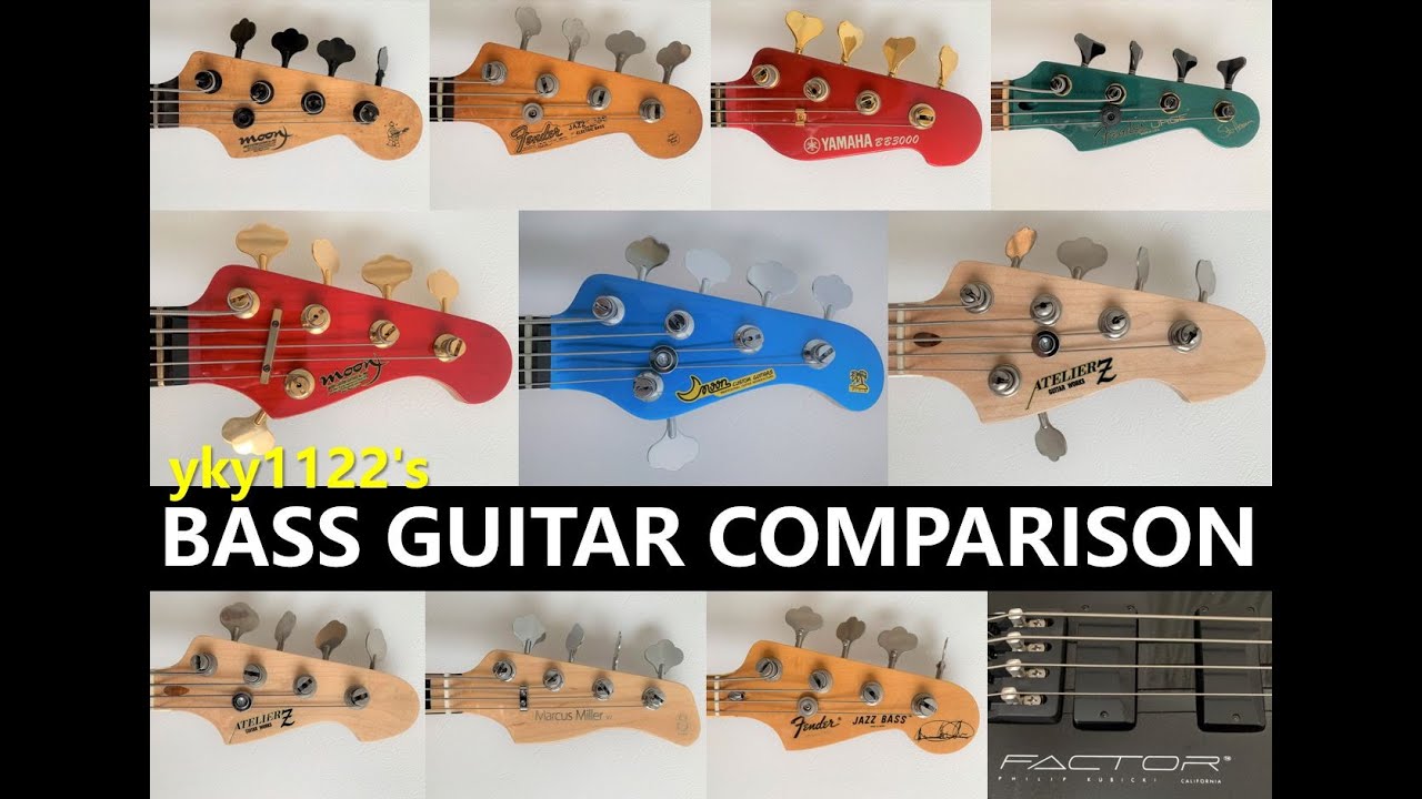 Bass Guitar Comparison ベースギター 弾き比べしてみた