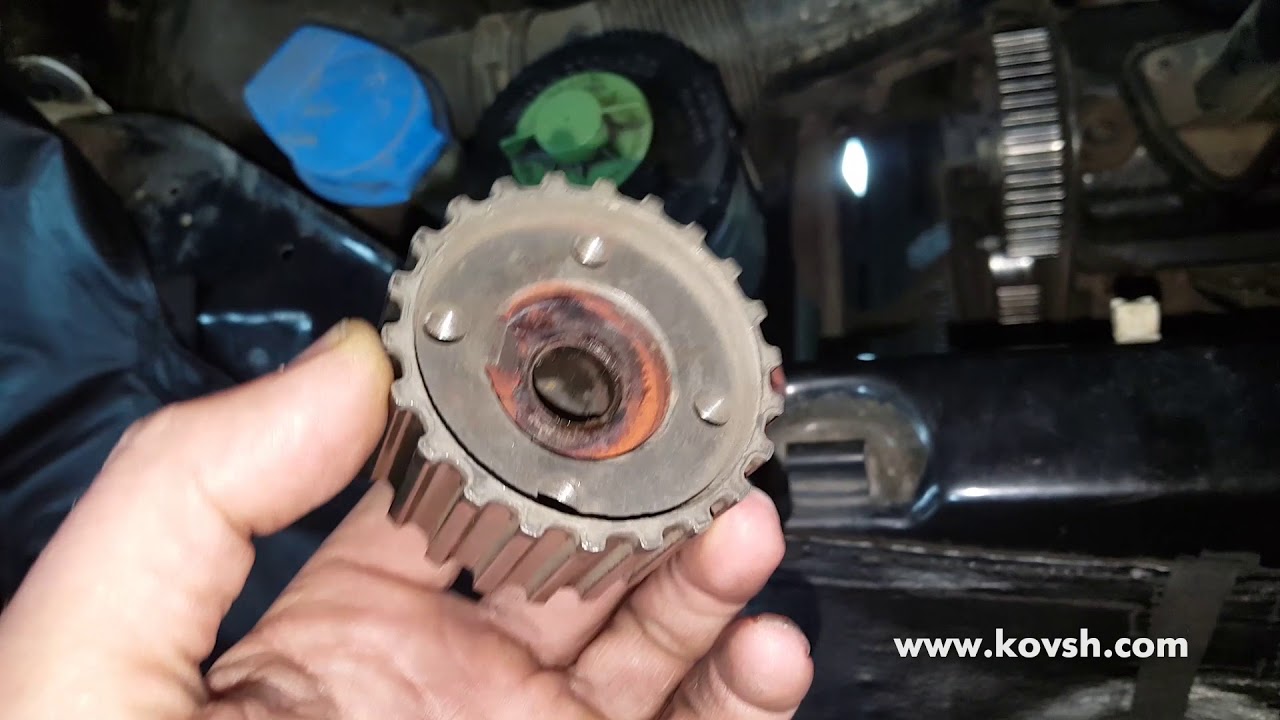 Причина биения шкива коленвала на VW T4 1.9d, ABL