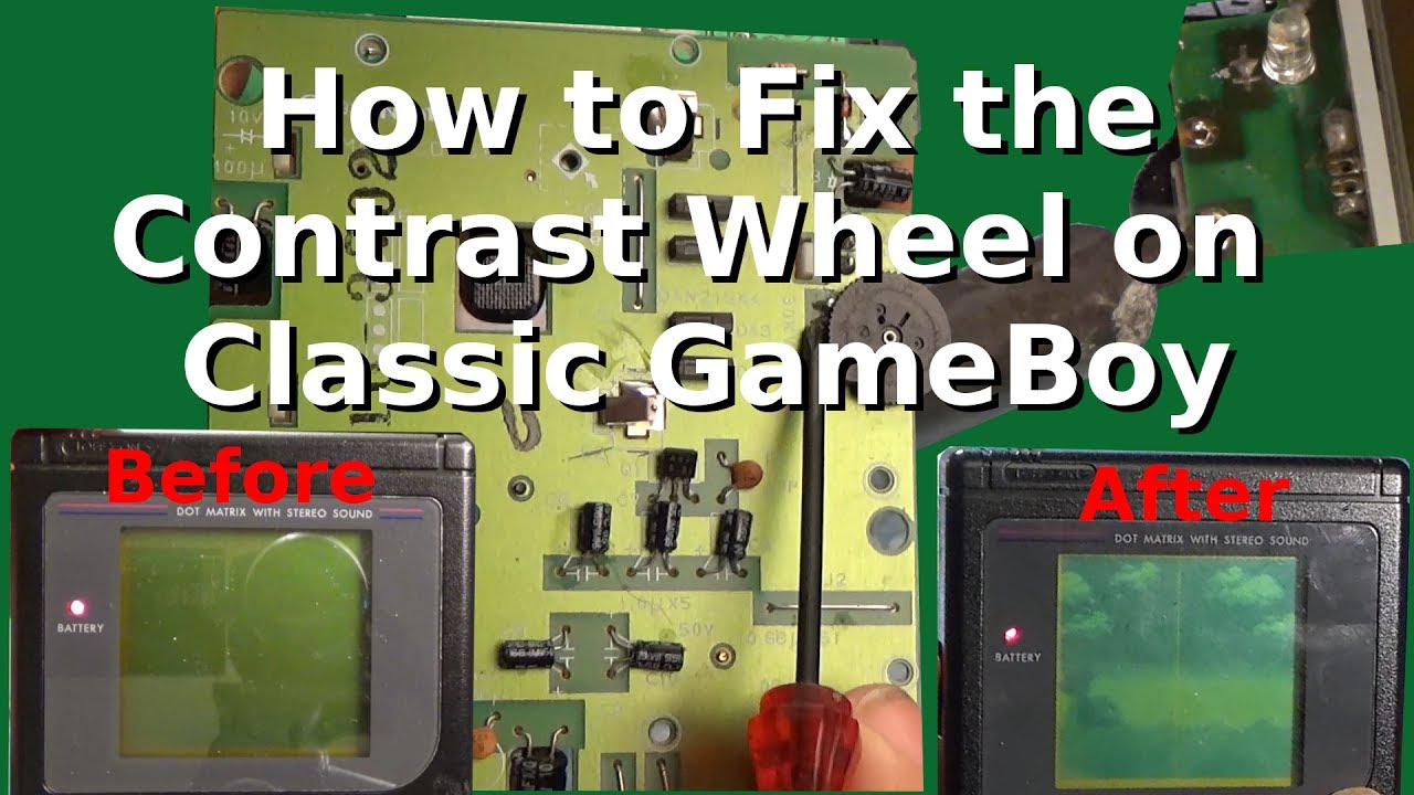 How to Repair the Original GameBoy's Contrast Wheel - Fix-it Friday Episode 21