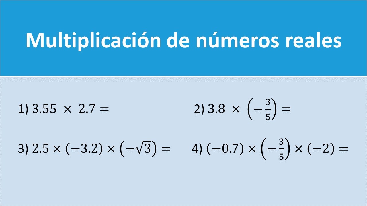 MULTIPLICACIÓN DE NÚMEROS REALES 🤣, más FÁCIL no PODRIA ser.